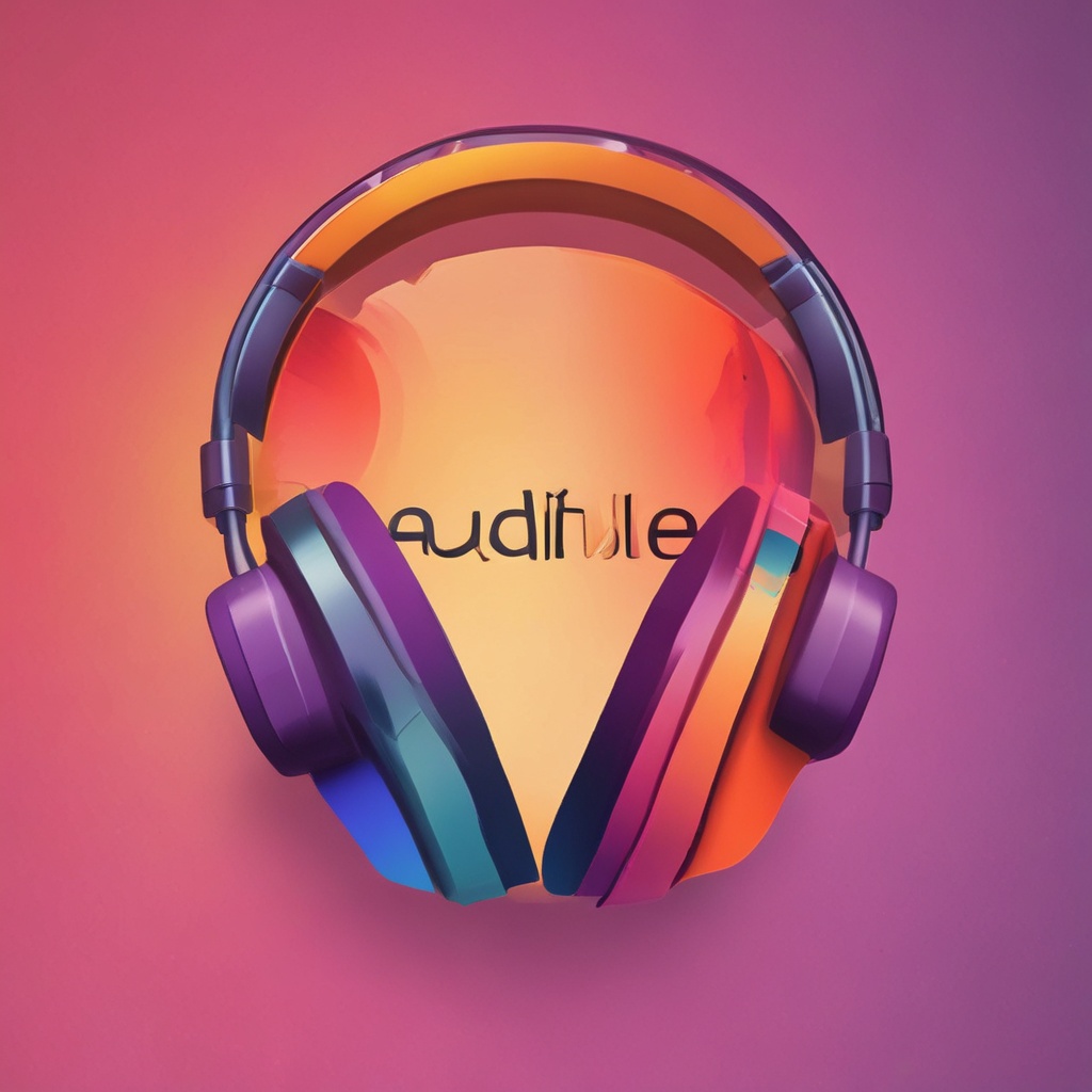 Colorful Audible app logo